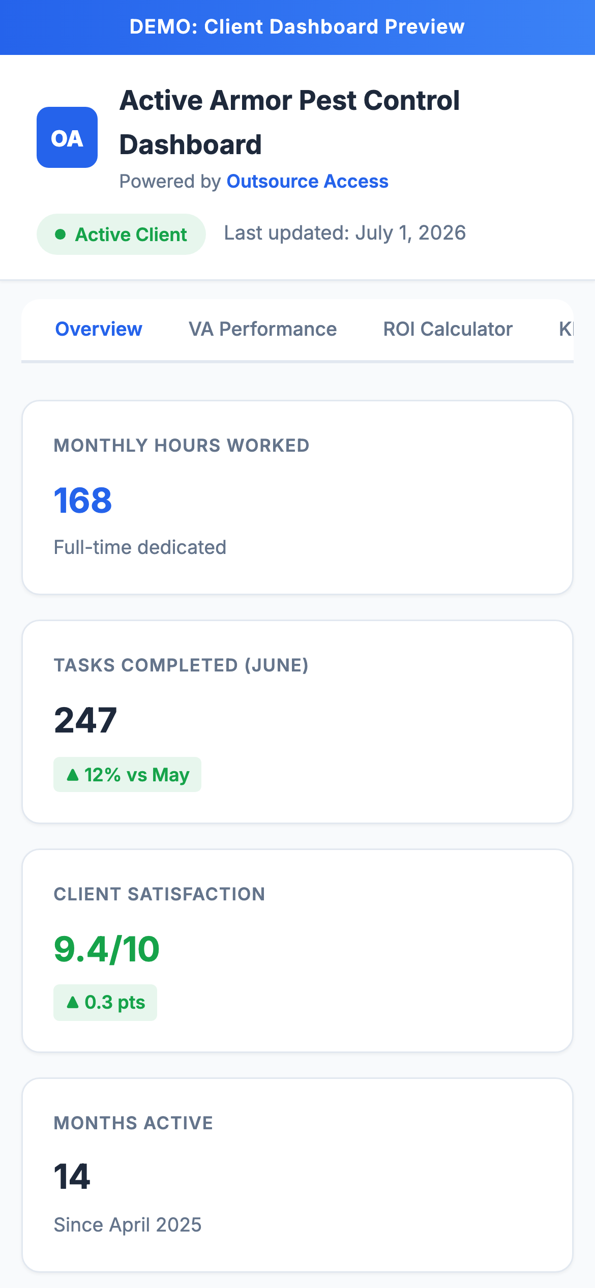 Mobile - Dashboard